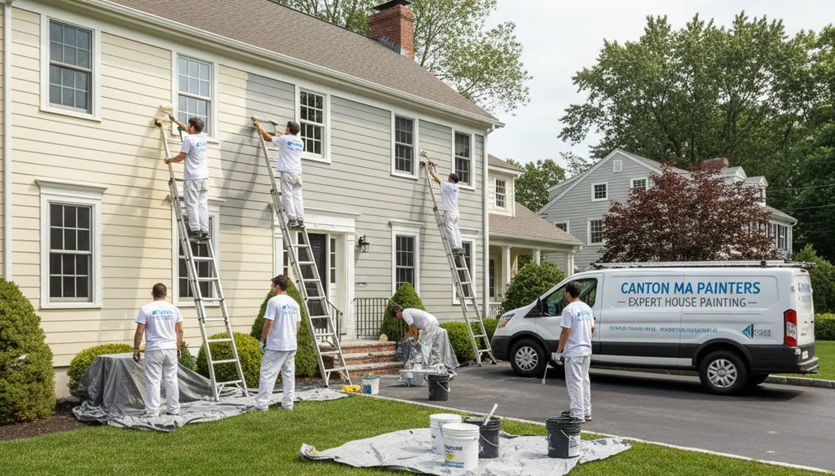 Professional house painters in Mansfield MA providing expert residential painting services