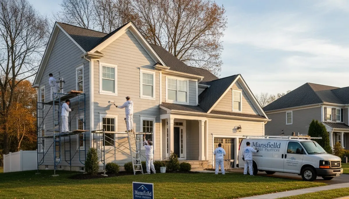 Professional house painters in Mansfield MA providing expert exterior and interior painting services