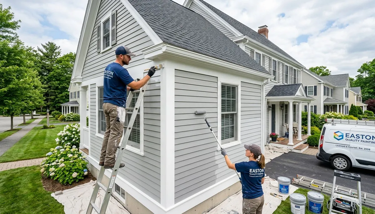 Professional house painting services for homes in Mansfield, MA by expert painters