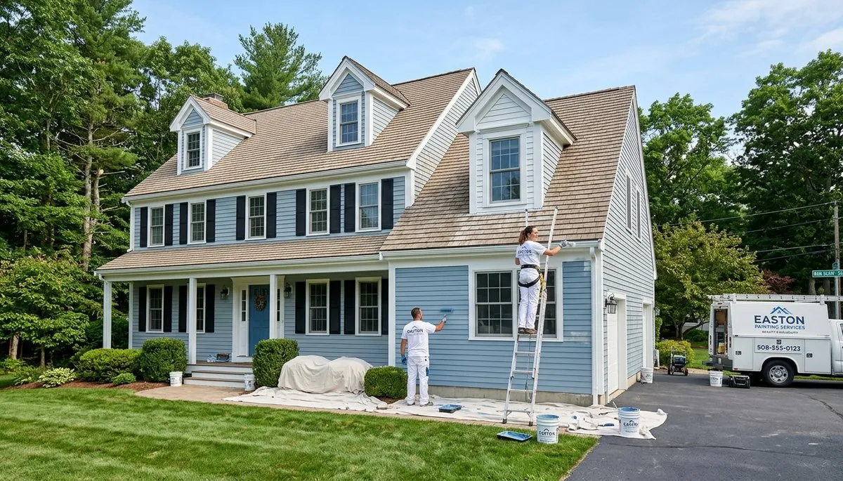 Professional house painting services in Mansfield MA by local exterior and interior painters