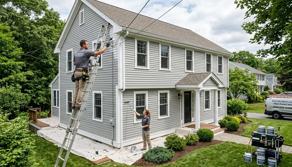 Professional house painters in Mansfield MA providing quality residential exterior painting services
