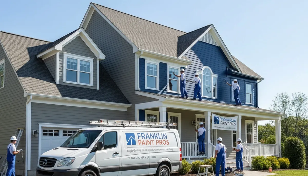Professional house painters in Mansfield MA providing expert residential exterior painting services