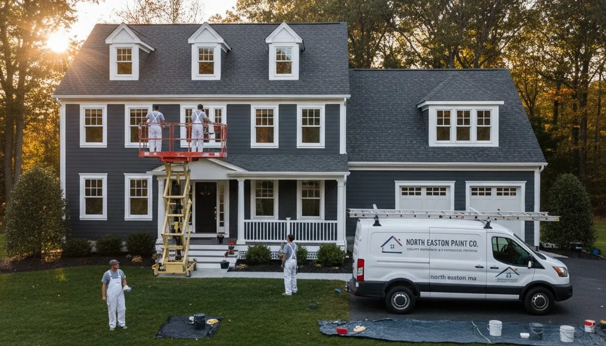 Professional house painting services in Mansfield MA enhancing curb appeal and home exteriors