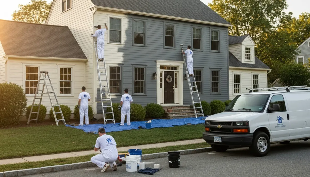 Professional house painting service in Mansfield MA by local residential painters
