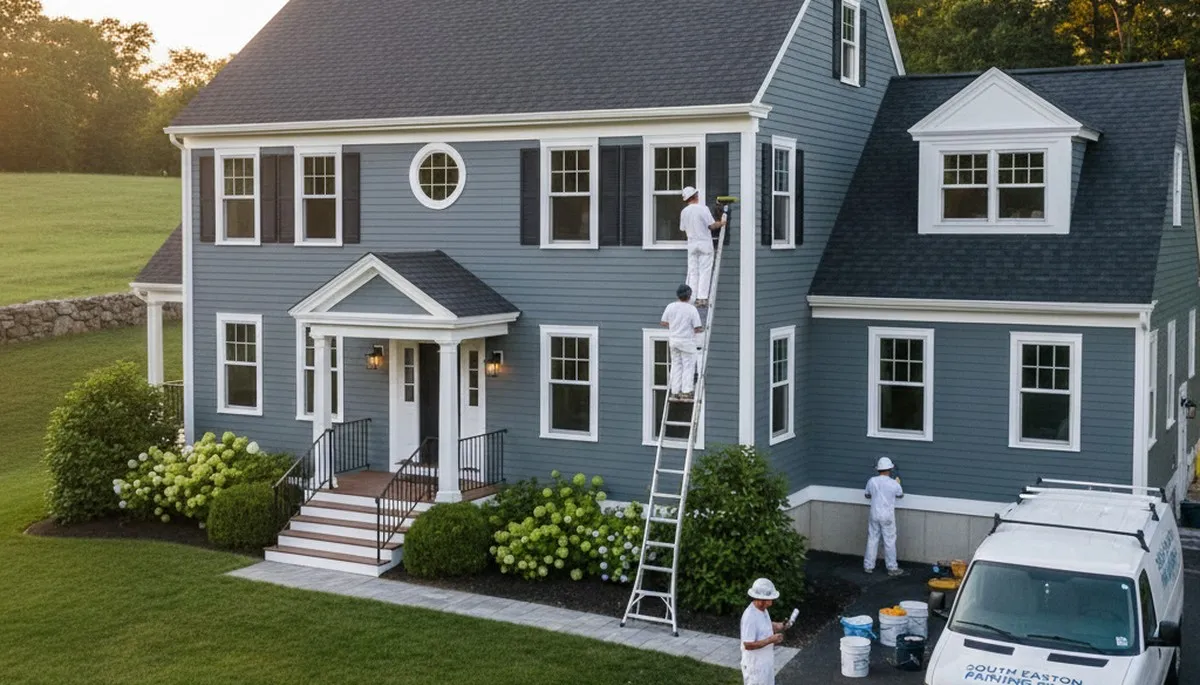 Professional house painters in Mansfield MA providing expert residential painting services
