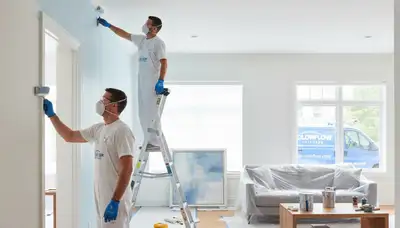 Professional interior house painting in Mansfield, MA with smooth finishes and expert detail