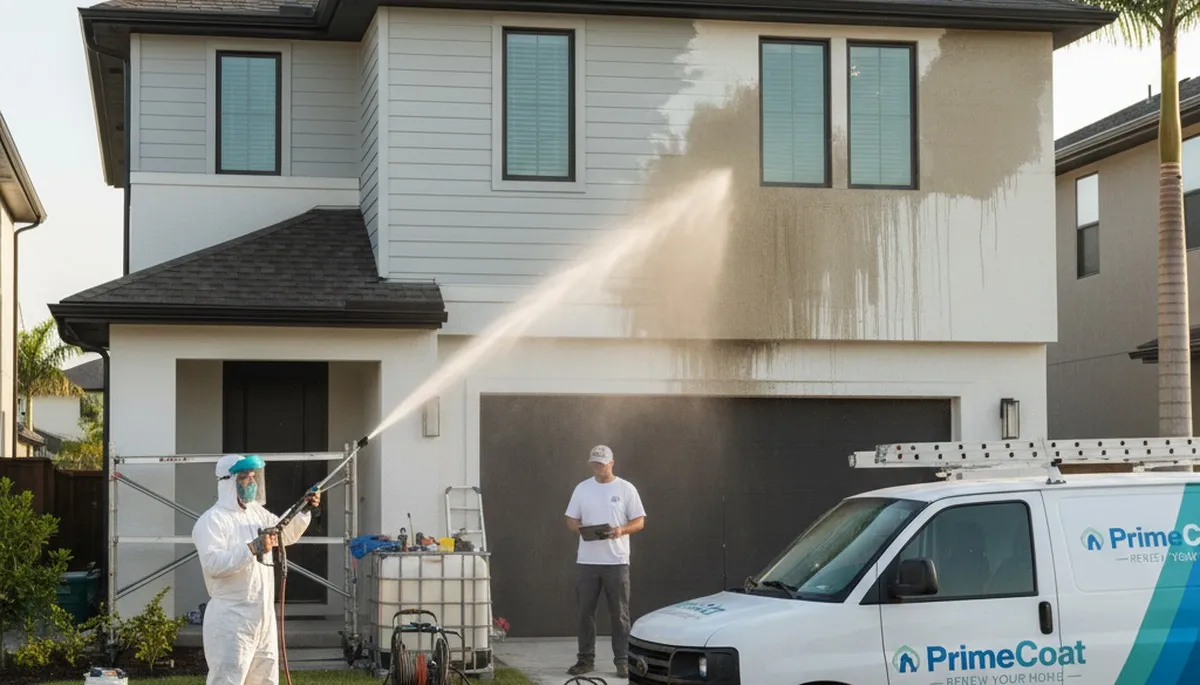 Professional pressure cleaning in Mansfield MA restoring home exteriors and protecting painted surfaces